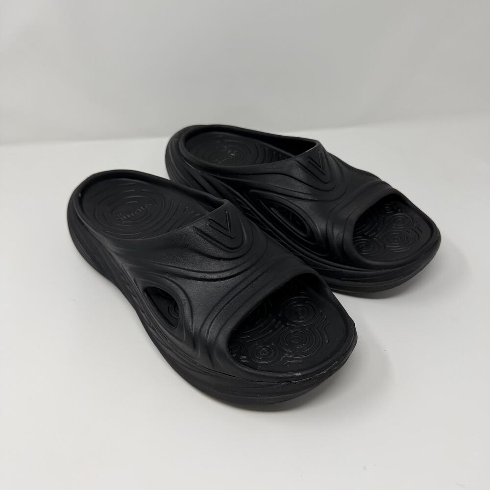 Vionic Black Recovery Slide Sandals Women’s 10 Wide / Men 8